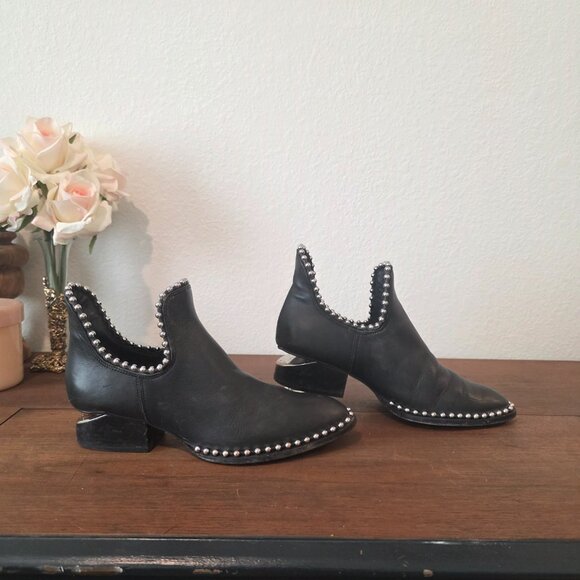 Alexander Wang Women's Kori Studded Cutout Booties Size 38 (US 7.5) - Picture 5 of 10